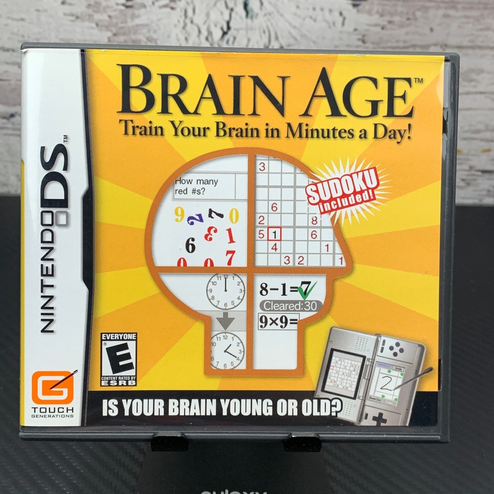 Nintendo Brain Age DS Game Sudoku‎ Included Brain Training Puzzle Game